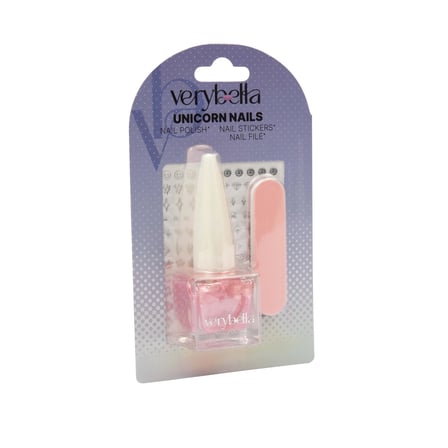 VRB48000 Very Bella - Unicorn Tırnak Seti (oje+kağıt törpü)