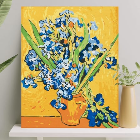 Palmiye Hobi Sanat Sayılarla Boyama Tuval Seti Fırça Boya Dahil (Çıtalı) 40x50 CM - Süsen