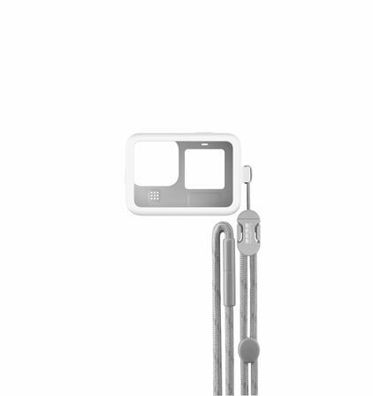 GoPro Kılıf + Taşıma Bandı Beyaz (Hero10 Black/Hero9 Black)