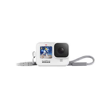 GoPro Kılıf + Taşıma Bandı Beyaz (Hero10 Black/Hero9 Black)