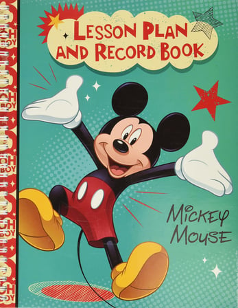 (Mickey Mouse) - Eureka Mickey 40 Week Lesson Plan and Record Book, Measures 22cm x 28cm