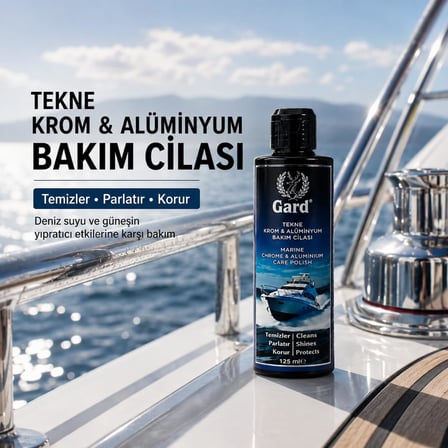 Gard Tekne Krom ve Alüminyum Bakım Cilası 125 ml