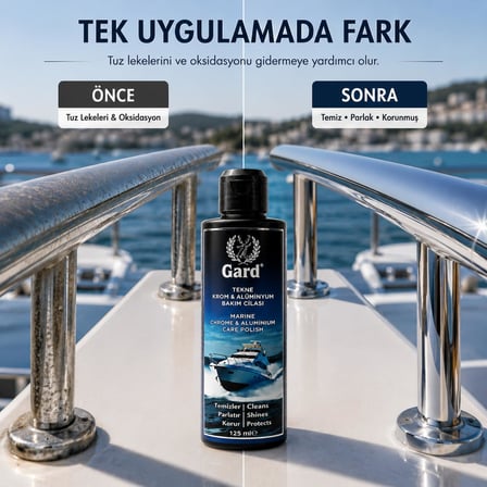 Gard Tekne Krom ve Alüminyum Bakım Cilası 125 ml