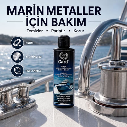 Gard Tekne Krom ve Alüminyum Bakım Cilası 125 ml