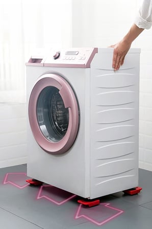 Chermik 5 Parça Tekerlekli Mobilya Kaydırma Aparatı Beyaz Eşya Taşıma Aparatı 150Kg Dayanıklı