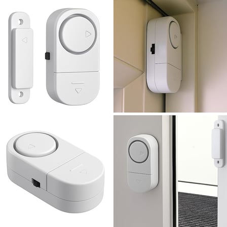 ADAPTOLL Kablosuz Kapı ve Pencere Alarmı, Manyetik Ev Güvenlik Alarm Cihazı, Yüksek Sesli Hırsızlık Önleyici, Pilli Kolay Montajlı Alarm Sistemi, Ev Ofis Karavan Kapı Pencere Alarmı (Modern, Adet, 1)