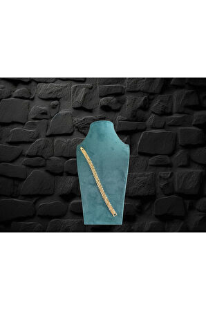XUPING JEWELRY / KRİSTALİZE MİKRO IŞILTILI ZİRKON TAŞLI ÇELİK BİLEKLİK (0,9mm X 200mm)