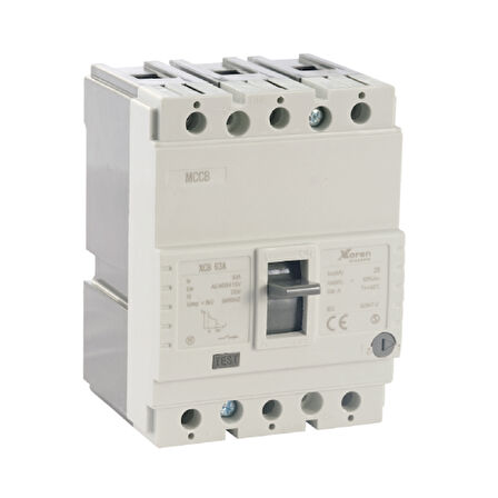 XKOREN 400A 35kA 3 Kutuplu Termik Ayarlı/Manyetik Sabit Tip AF Tip 400 Kasa Kompakt Şalter