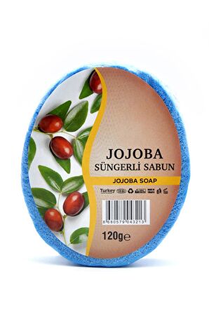 Jojoba Özlü Süngerli Sabun Banyo Duş Sabunu 120 G