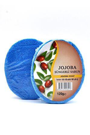 Jojoba Özlü Süngerli Sabun Banyo Duş Sabunu 120 G x 3 Adet