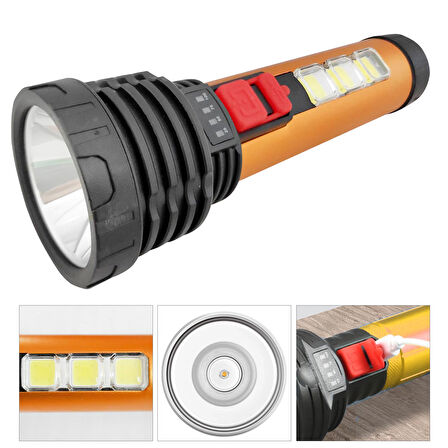 ZB-G12 El Feneri Şarjlı + Cob Led 5 Watt