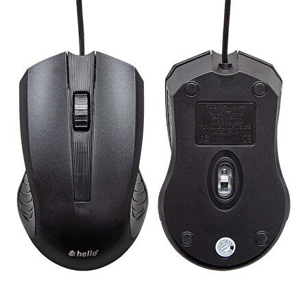 HL-2732 USB KABLOLU SİYAH 800 DPI MOUSE