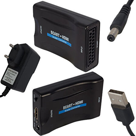 PM-18588 1080P-720P SCART TO HDMI ÇEVİRİCİ ADAPTÖR