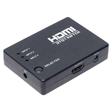 PM-6853 3 GİRİŞ 1 ÇIKIŞ HDMI SWITCHER TOPLAYICI KUMANDALI ADAPTÖRSÜZ