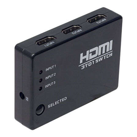 PM-6853 3 GİRİŞ 1 ÇIKIŞ HDMI SWITCHER TOPLAYICI KUMANDALI ADAPTÖRSÜZ