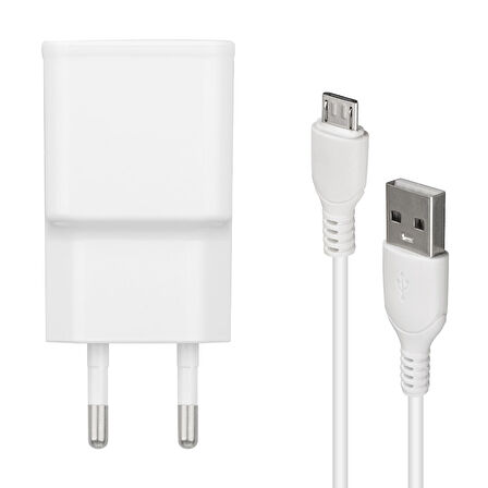 WK-21434 S6 2.1 AMPER ŞARJ BAŞLIK ADAPTÖRÜ + MICRO USB KABLO