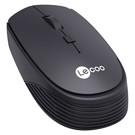 LECOO WS202 1600 DPI 4 TUŞLU SİYAH KABLOSUZ MOUSE