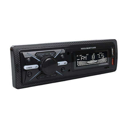 CARSTAR CS-960 ÇİFT USB/SD/FM/AUX/BLUETOOTH KUMANDALI OTO TEYP 4X60 WATT