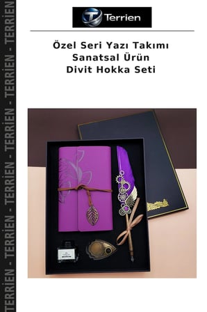 Özel Seri Yazı Takımı Sanatsal Ürün Divit Hokka Seti