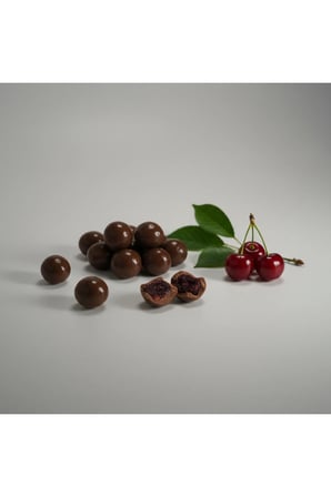 Sütlü Çikolatalı Vişne Küpü - 500 Gr