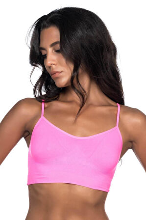 Neon Fuşya Mı Emay 4003 Soft İp Askı Büstiyer