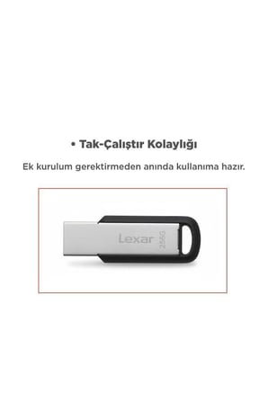 Özel Üretim Akıllı Dosya Cihaz Lexar Metal USB 3.2 Gen1 Flash Bellek 150 MB/s – 256 GB M400