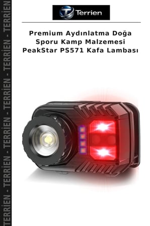 Premium Aydınlatma Doğa Sporu Kamp Malzemesi PeakStar PS571 Kafa Lambası