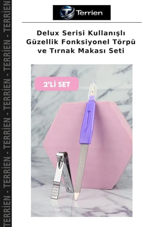 Delux Serisi Kullanışlı Güzellik Fonksiyonel Törpü ve Tırnak Makası Seti