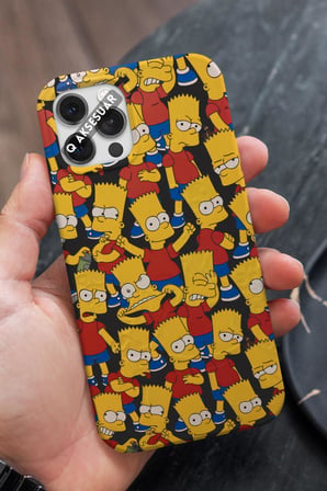 Xiaomi Redmi Note 10 Uyumlu Bart Simpson Tasarımlı Premium Telefon Kılıfı