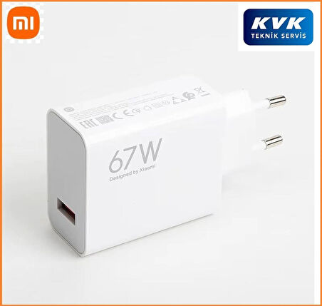 Xiaomi 67w (WATT) Typ-c Hızlı Şarj Aleti Adaptörü Kablo Seti ( KVK Teknik Servis Garantili )