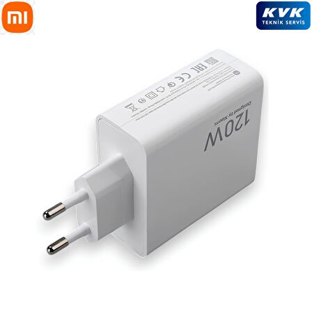 Xiaomi 120w (WATT) Typ-c Hızlı Şarj Aleti Adaptörü Kablo Seti ( KVK Teknik Servis Garantili )