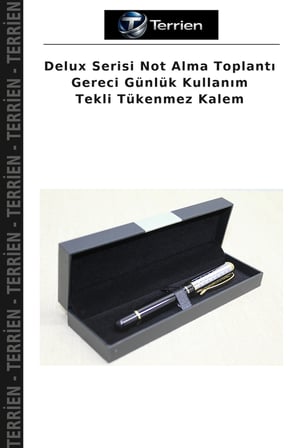Delux Serisi Not Alma Toplantı Gereci Günlük Kullanım Tekli Tükenmez Kalem