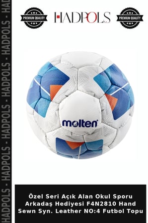 Özel Seri Açık Alan Okul Sporu Arkadaş Hediyesi F4N2810 Hand Sewn Syn. Leather NO:4 Futbol Topu