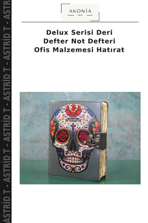 Delux Serisi Deri Defter Not Defteri Ofis Malzemesi Hatırat