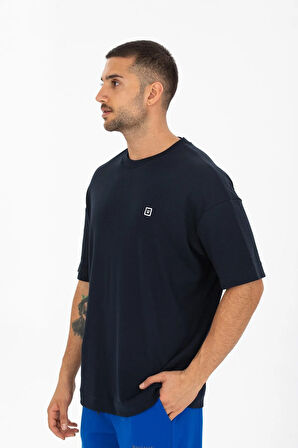RAHAT KALIP LACİVERT T-SHIRT