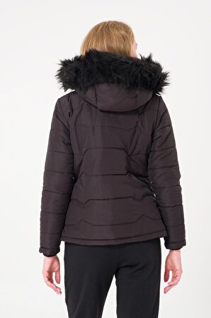Barbora Günlük Kürklü Şişme Kadın Mont 807se