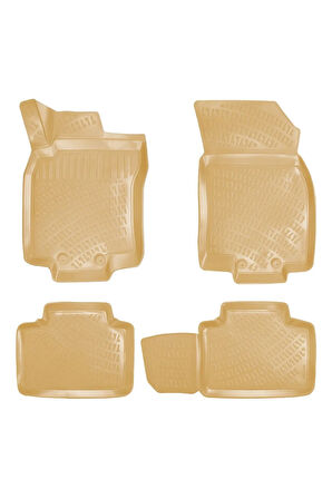 Nissan X-Trail 2020 Araca Özel Tasarım 3D Havuzlu Bej Paspas