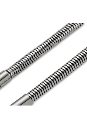 Gümüş Renk Unisex Snake Zincir (4 mm) Çelik Bileklik - 3144