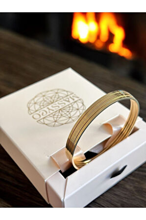 Ajda 4'lü Gold Kadın İnce Ajda Bilezik - 3155-4