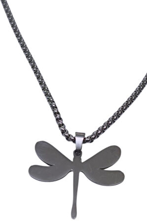 Gümüş Renk Yusufcuk Model Unisex Arnavut Zincir Çelik Kolye - 3312