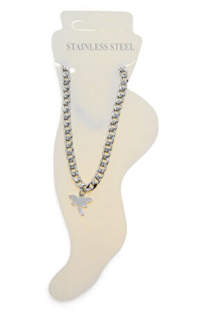 Gümüş Renk Cadena Yusufcuk Çelik Halhal - 3428