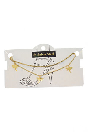 Altın Renk Asansör Sf 3 Lü Yusufcuk Çelik Halhal - 3432