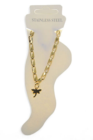 Altın Renk Kesik Arpa Yusufcuk Çelik Halhal - 3451