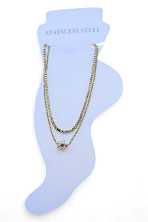 Altın Renk Asansör Sf Yıldız Çelik Halhal - 3474