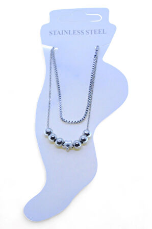 Gümüş Renk Asansör Sf 3 Küre Yıldız 3 Küre Çelik Halhal - 3475