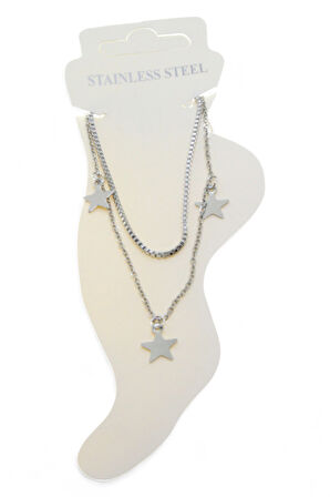 Gümüş Renk Asansör Sf 3 Lü Yıldız Çelik Halhal - 3476