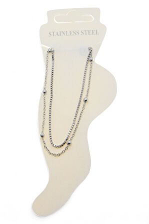 Gümüş Renk Asansör Top Çelik Halhal - 3483