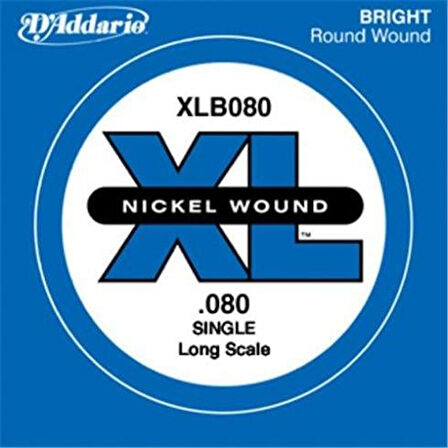 DADDARIO XLB080 BASS TEK TEL, A-(LA), XL NICKEL WOUND, 0.080