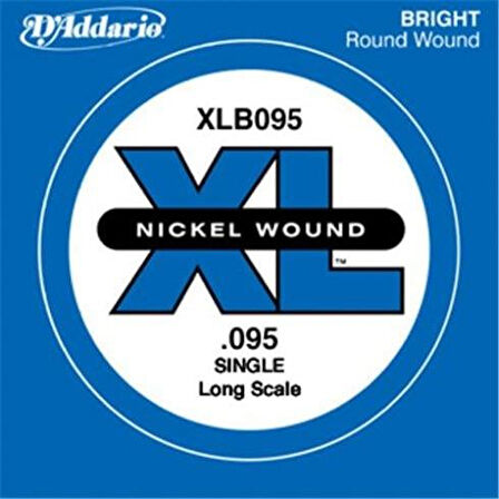 DADDARIO XLB095 BASS TEK TEL, E-(Mİ), XL NICKEL WOUND, 0.095