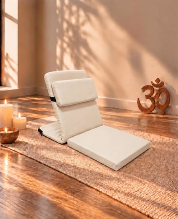 Meditasyon Sandalyesi ilave Yastıklı Backjack XL Yoga, Nefes, Meditasyon Sandalyesi Duck Kumaş
